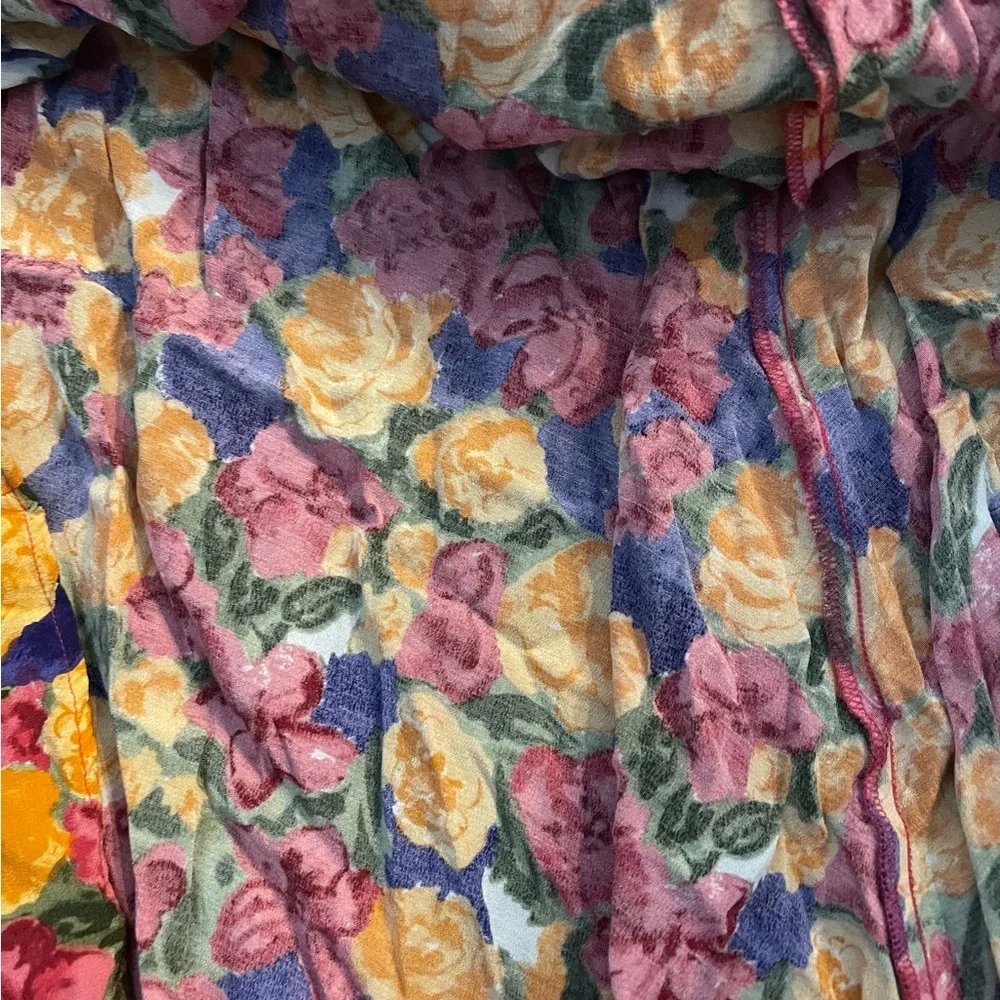 Vintage 90s Floral Cottagecore‎ Whimseygoth Maxi Midi Skirt Fairycore Romantic